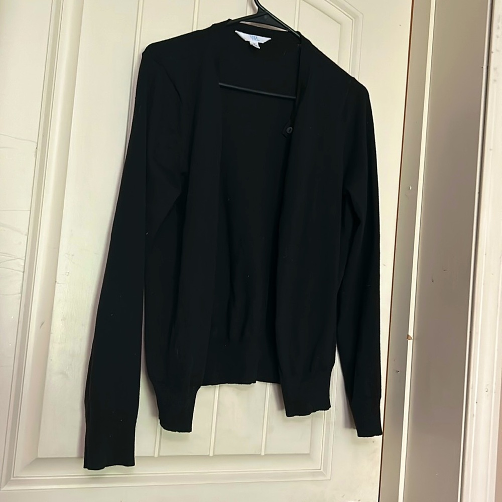 Black cardigan